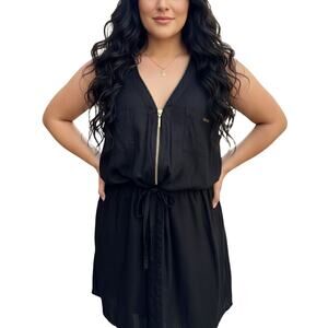 GBG by Guess Los Angeles Dress XL Black Gold Zip Hardware